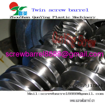 Double Screw Barrel For Pvc Pe Wood Plastic Extrusion Line 